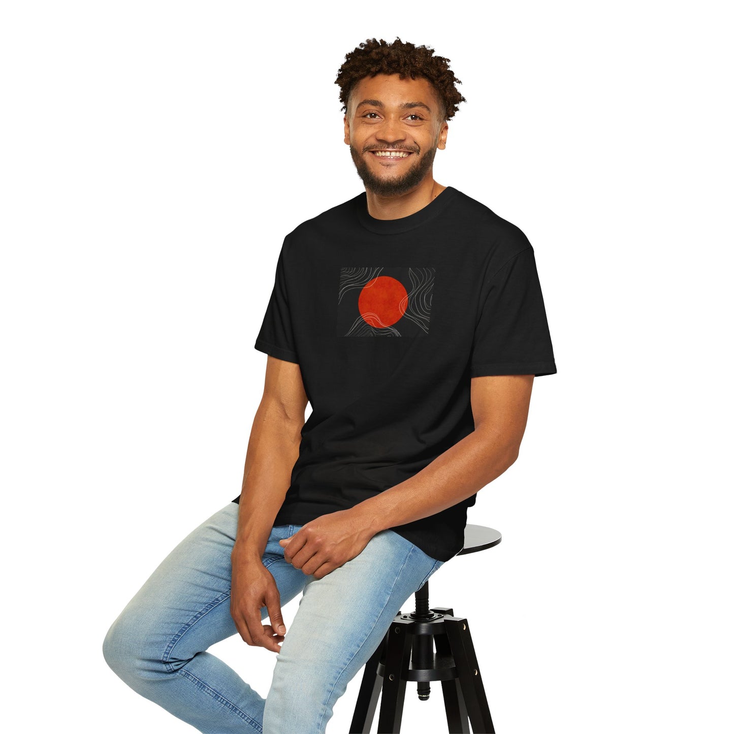 Sunset Vibes Unisex T-Shirt, Casual Summer Tee, Bohemian Shirt, Gift for Art Lovers, Men's and Women's Fashion