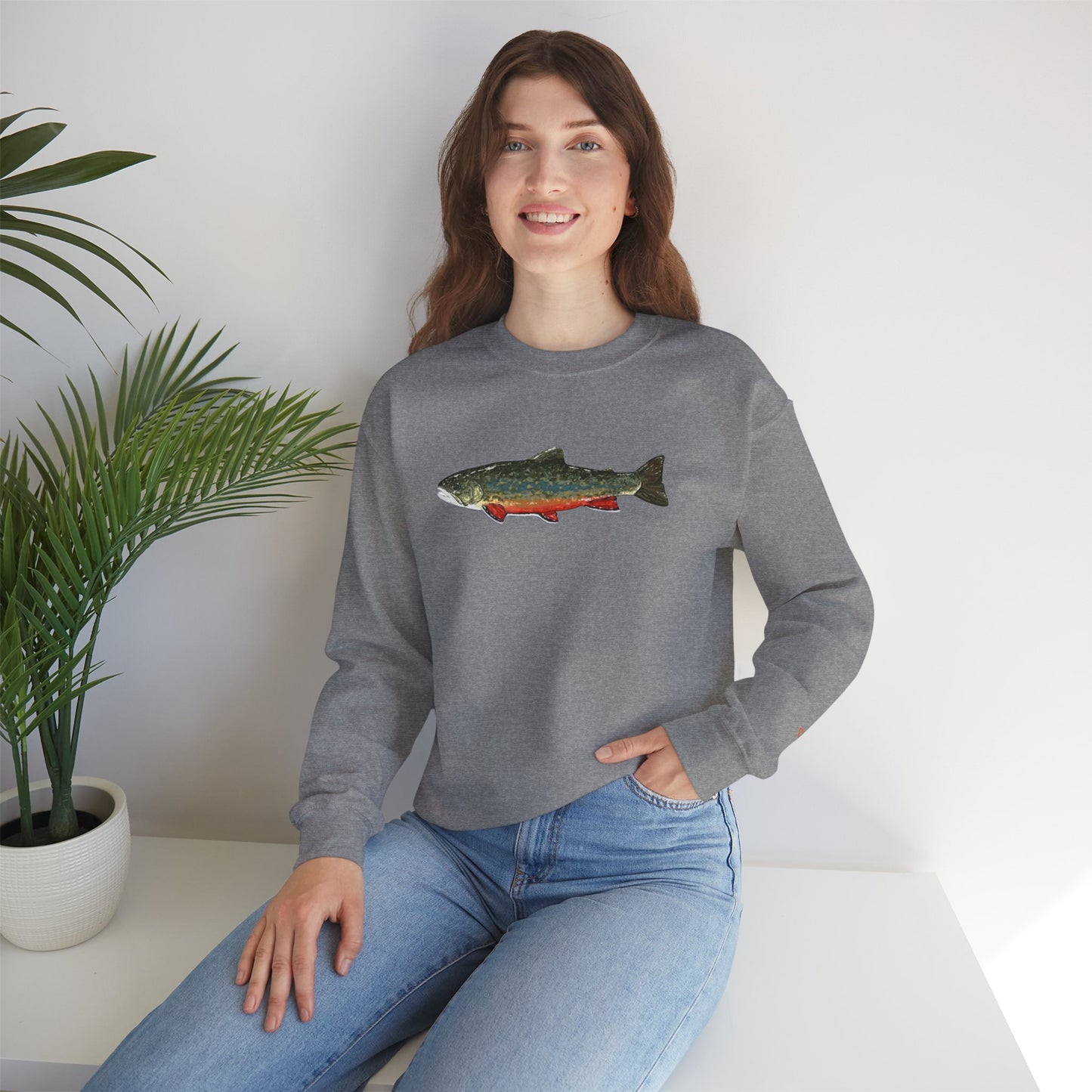 Fishing Vibes Crewneck Sweatshirt | Perfect for Outdoor Lovers, Fishing Gifts, Casual Wear, Eco-Friendly Apparel