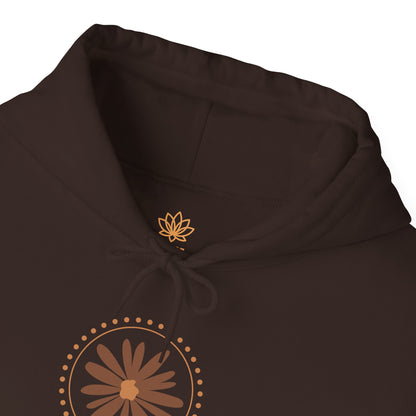 Chic Flower Design Unisex Hoodie, Cozy Sweatshirt, Trendy Gift for Her, Fall Fashion, Casual Comfort Wear