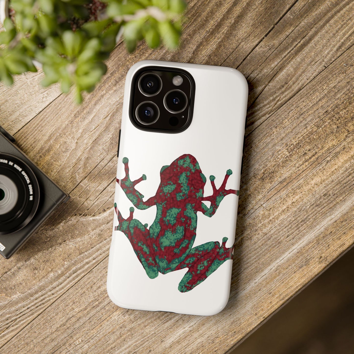 Frog Phone Case, Tough Cases, Eco-Friendly Phone Accessories, Unique Gifts for Nature Lovers, Cute Frog Design