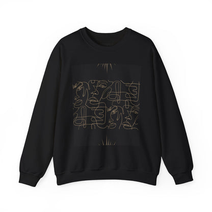Stylish Unisex Crewneck Sweatshirt - Modern Art Design, Cozy Gift for Him/Her, Perfect for Fall, Casual Wear, Art Lovers, Abstract, Minimalist, Autumn Vibes