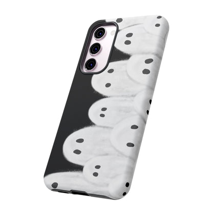 Painted Ghosts Phone Case | Ghostly Tough Phone Case for Spooky Style, Halloween Gift, Phone Cover, Ghost Theme, Unique Accessory, Spooky Season, Viral Painted Ghosts Inspired Design