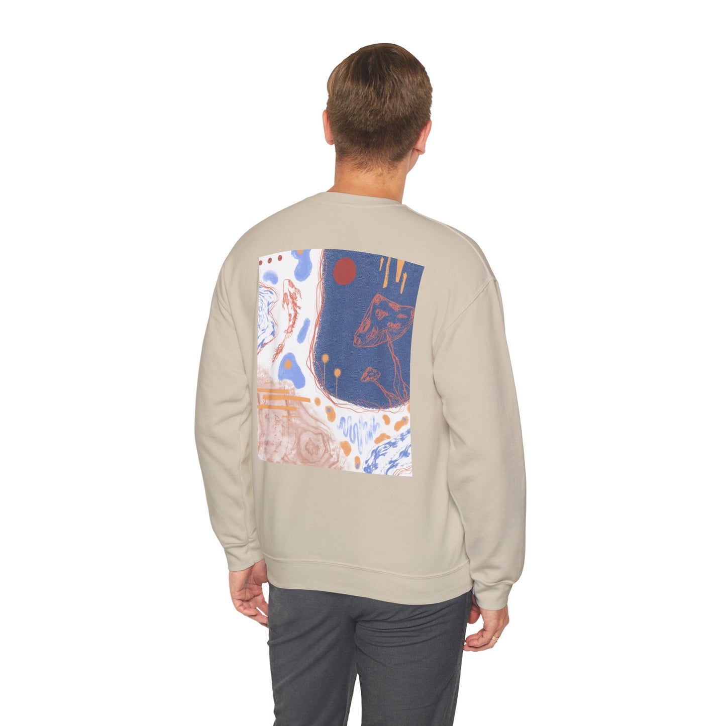 Artistic Unisex Crewneck Sweatshirt - Cozy Comfort, Colorful Designs, Gifts for Art Lovers, Relaxing Vibes, Everyday Wear, Unique Style