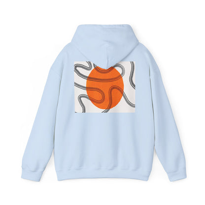 Lotus & Sun Graphic Hoodie - Cozy Unisex Sweatshirt, Trendy Casual Wear, Yoga Gift, Inspirational Apparel, Relaxed Style