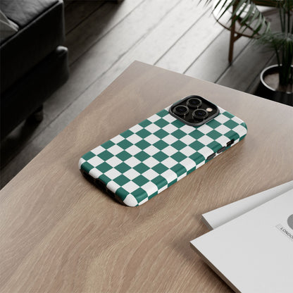 Stylish Checkered Phone Case, Protective Cover, Unique Gift, Trendy Accessory, Customizable Design, Ideal for All Ages