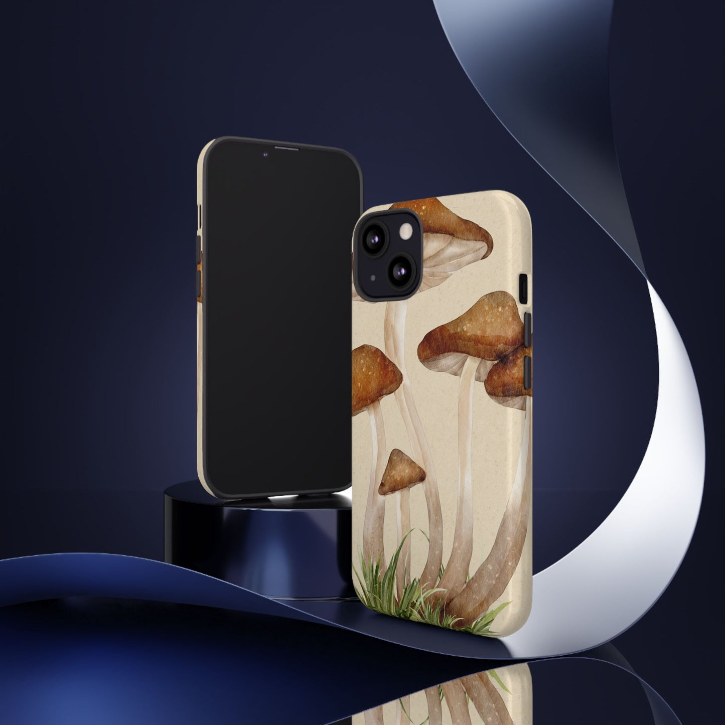 Mushroom Phone Case - Nature Lover, Eco-Friendly Gift, Cute Cell Phone Cover, Aesthetic Tech Accessory, Unique Fall Decor, Artsy Phone Cases, Cute, Gift for Her, Nature-inspired Designs, Durable Cases