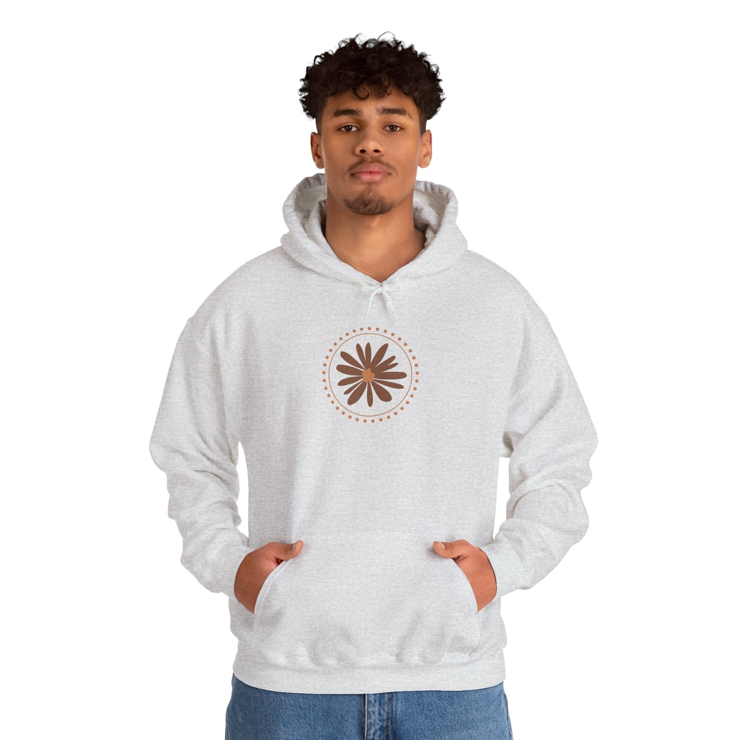 Chic Flower Design Unisex Hoodie, Cozy Sweatshirt, Trendy Gift for Her, Fall Fashion, Casual Comfort Wear