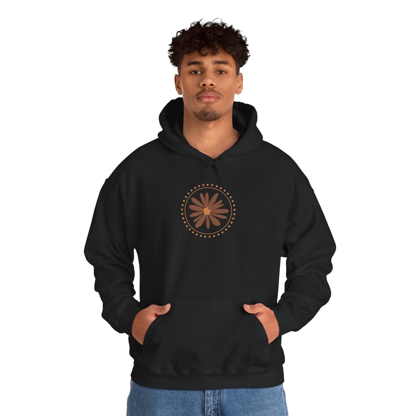 Chic Flower Design Unisex Hoodie, Cozy Sweatshirt, Trendy Gift for Her, Fall Fashion, Casual Comfort Wear