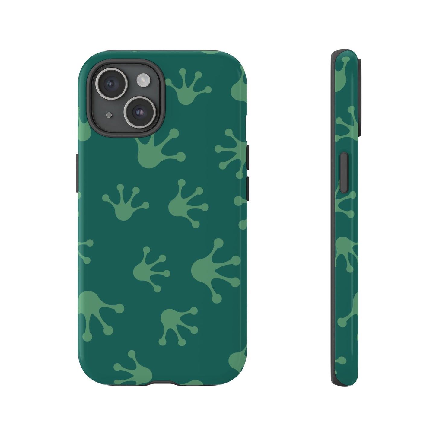 Frog Print Phone Case, Nature Lover Gift, Eco-Friendly Cover, Fun Green Design, Unique Frog Accessories