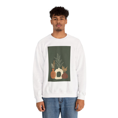 Fall-Inspired Botanical Crewneck Sweatshirt, Cozy Sweatshirt for Women, Warm Unisex Sweater, Autumn Gift,  Plant Lover Apparel