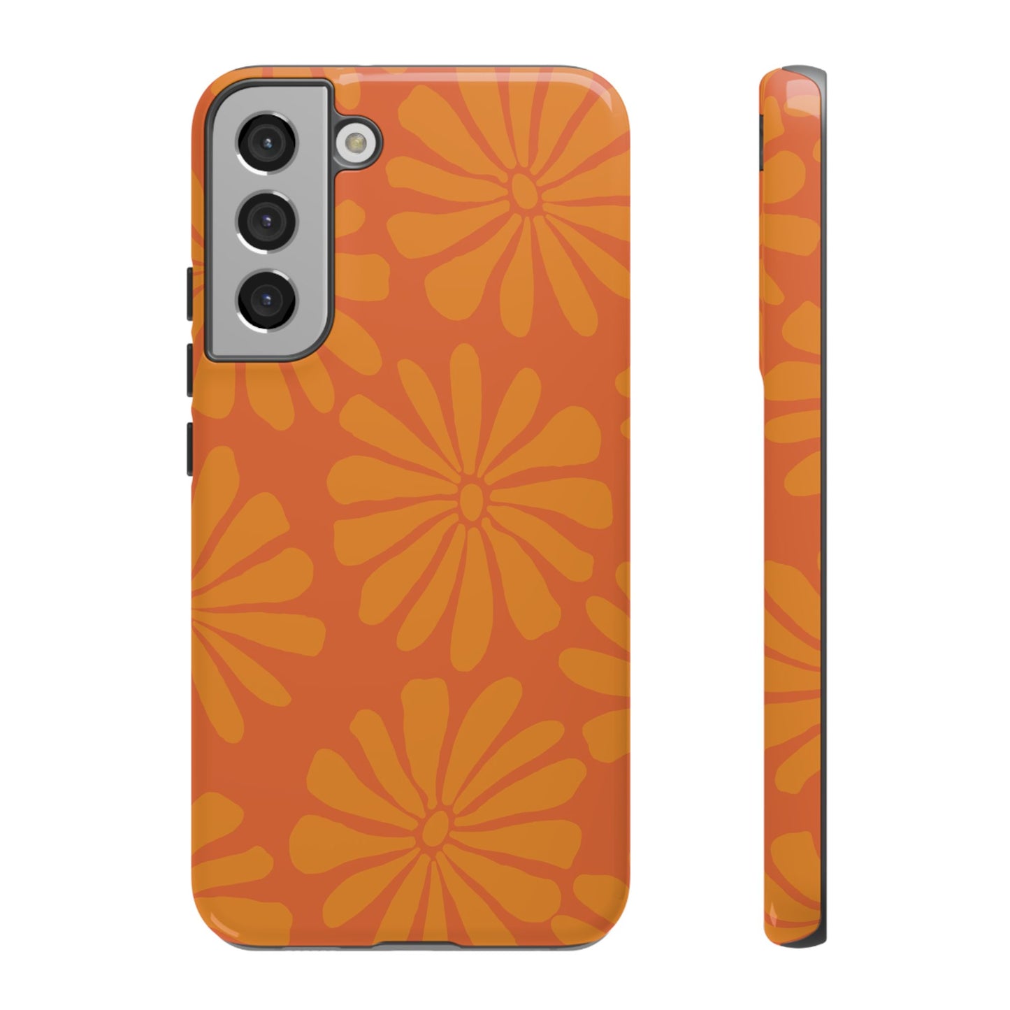 Stylish iPhone Case, Floral Phone Cover, Tough Phone Cases, Green Daisy Design, Unique Gift for Her, Spring Accessories