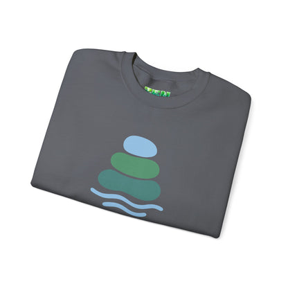 Serene Balance Crewneck Sweatshirt, Cozy Layering Piece, Casual Everyday Wear, Ideal for Relaxation, Gift for Mindfulness Enthusiasts