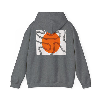 Lotus & Sun Graphic Hoodie - Cozy Unisex Sweatshirt, Trendy Casual Wear, Yoga Gift, Inspirational Apparel, Relaxed Style