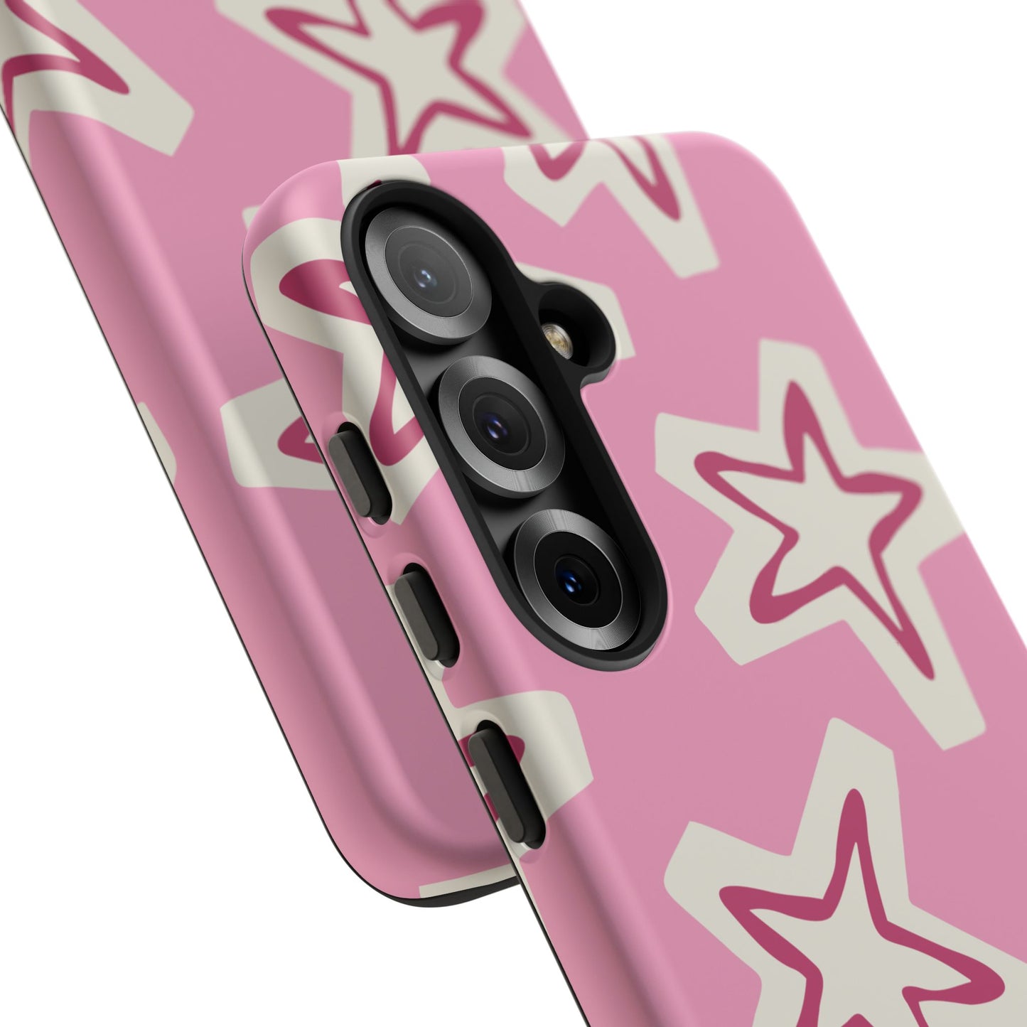 Starry Pink Phone Case | Tough Cases for Trendy Protection, Cute Gift, Fun Design, Holiday Match, Everyday Use