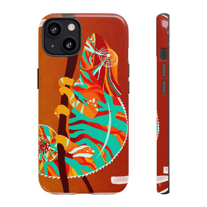 Chameleon Phone Case - Vibrant Artistic Design, Tough Cases for Animal Lovers, Unique Gift, Eco-Friendly Protection