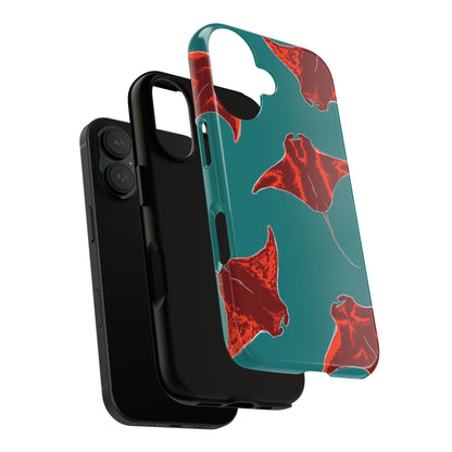 Manta Ray Phone Case, Tropical Phone Cover, Ocean Vibe Accessories, Summer Gift Idea, Marine Animal Merchandise