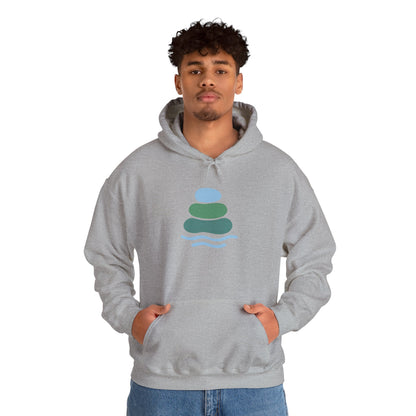 Zen-Inspired Unisex Hooded Sweatshirt, Relaxing Sweatshirt, Comfortable Hoodie, Gift for Meditation Lovers, Cozy Outerwear for All Occasions
