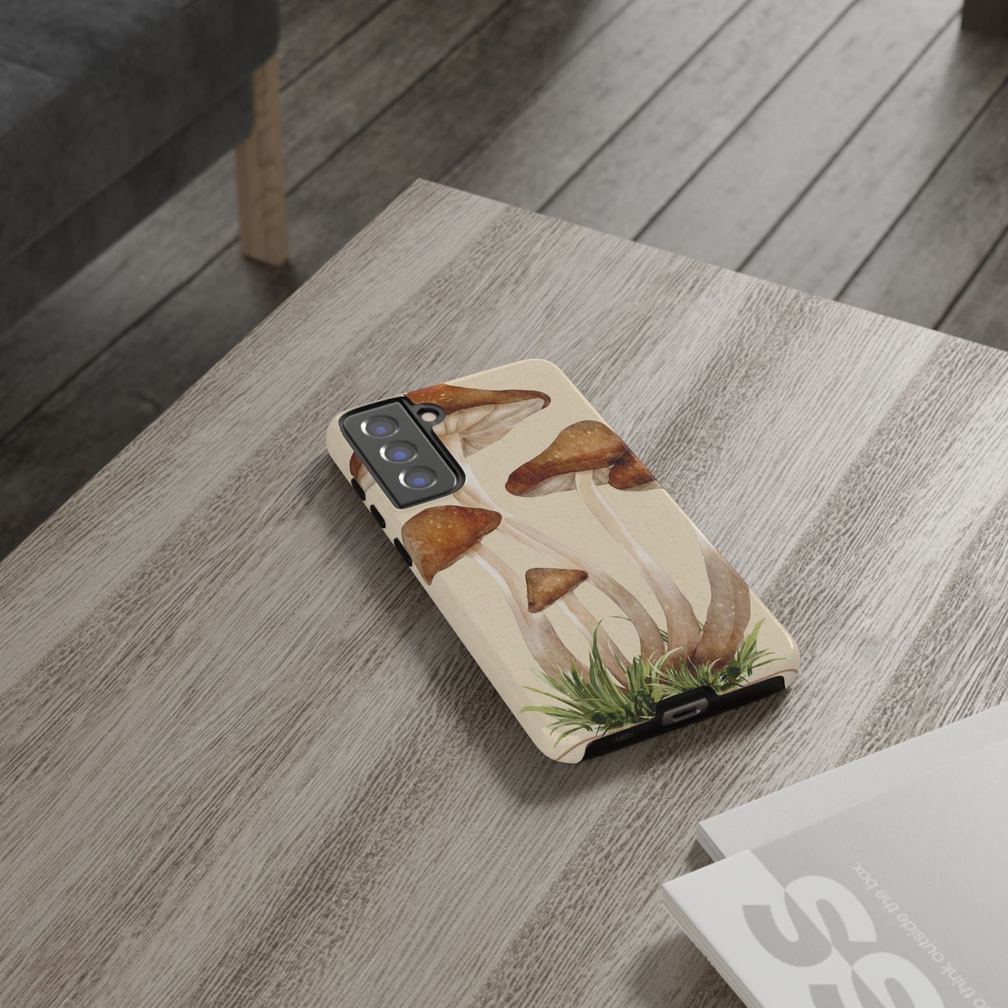 Mushroom Phone Case - Nature Lover, Eco-Friendly Gift, Cute Cell Phone Cover, Aesthetic Tech Accessory, Unique Fall Decor, Artsy Phone Cases, Cute, Gift for Her, Nature-inspired Designs, Durable Cases