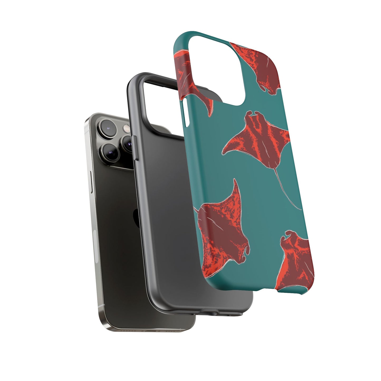 Manta Ray Phone Case, Tropical Phone Cover, Ocean Vibe Accessories, Summer Gift Idea, Marine Animal Merchandise