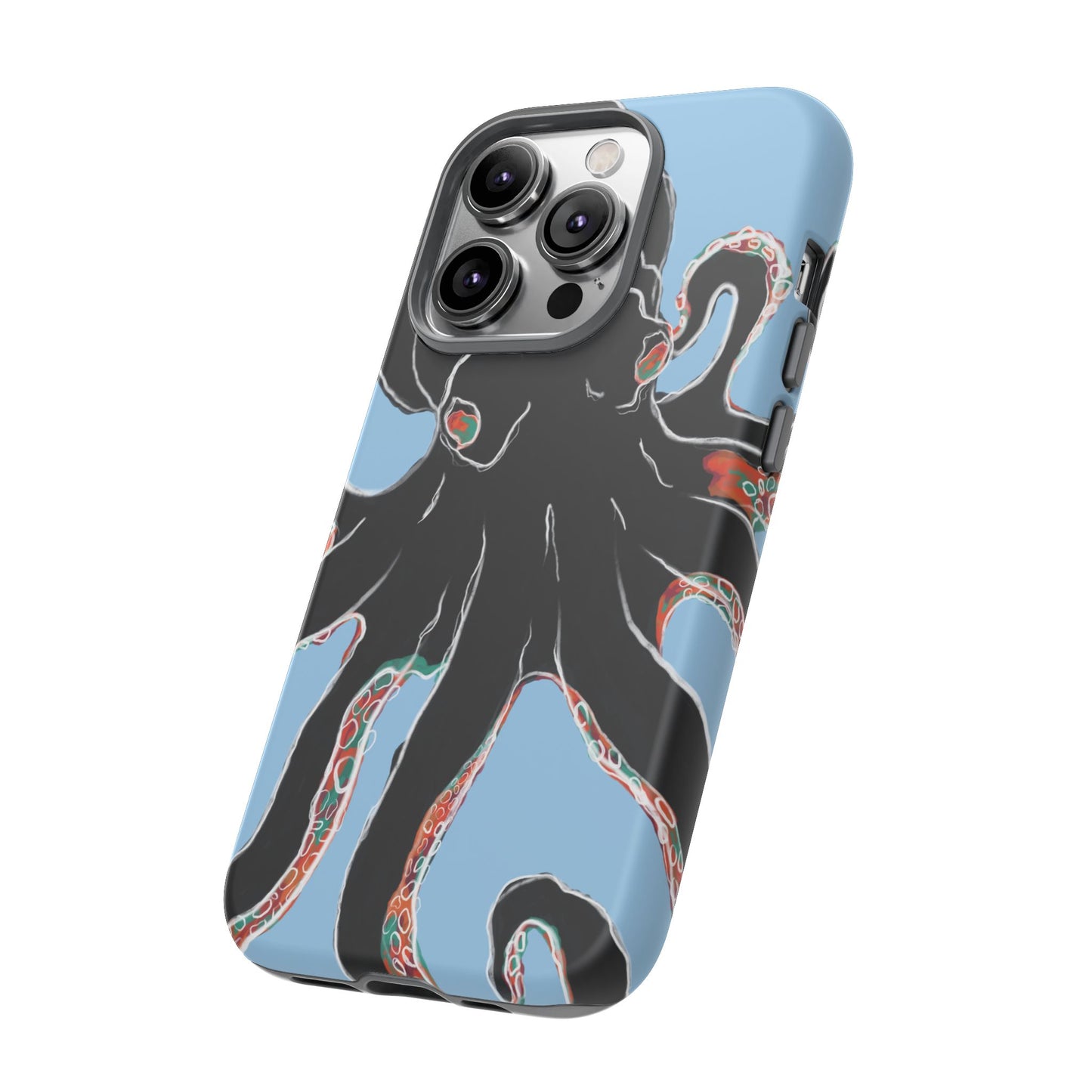 Octopus Tough Phone Case, Sea Creature Design, Ocean Lover Gift, Unique Phone Cover, Underwater Artwork
