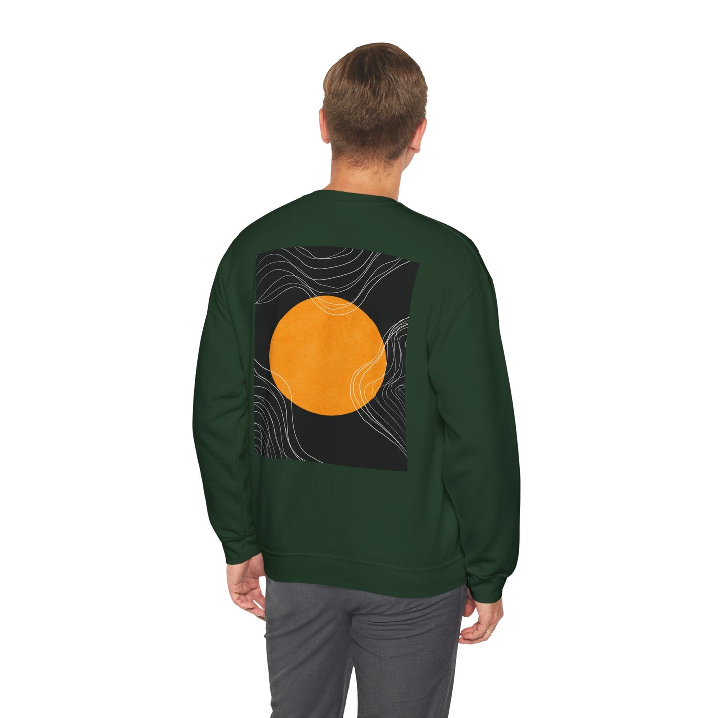 Sunset Wave Unisex Heavy Blend™ Crewneck Sweatshirt | Cozy, Relaxed, Casual Wear, Gift for Her, Gift for Him, Yoga, Meditation