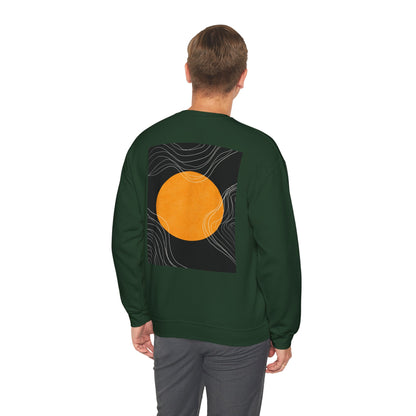 Sunset Wave Unisex Heavy Blend™ Crewneck Sweatshirt | Cozy, Relaxed, Casual Wear, Gift for Her, Gift for Him, Yoga, Meditation