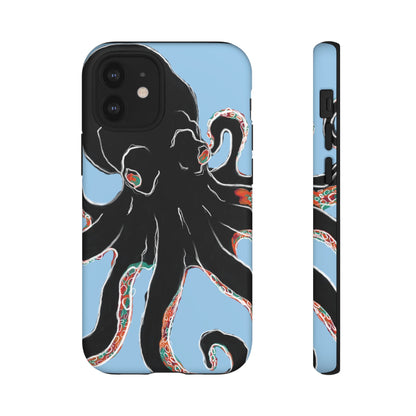 Octopus Tough Phone Case, Sea Creature Design, Ocean Lover Gift, Unique Phone Cover, Underwater Artwork