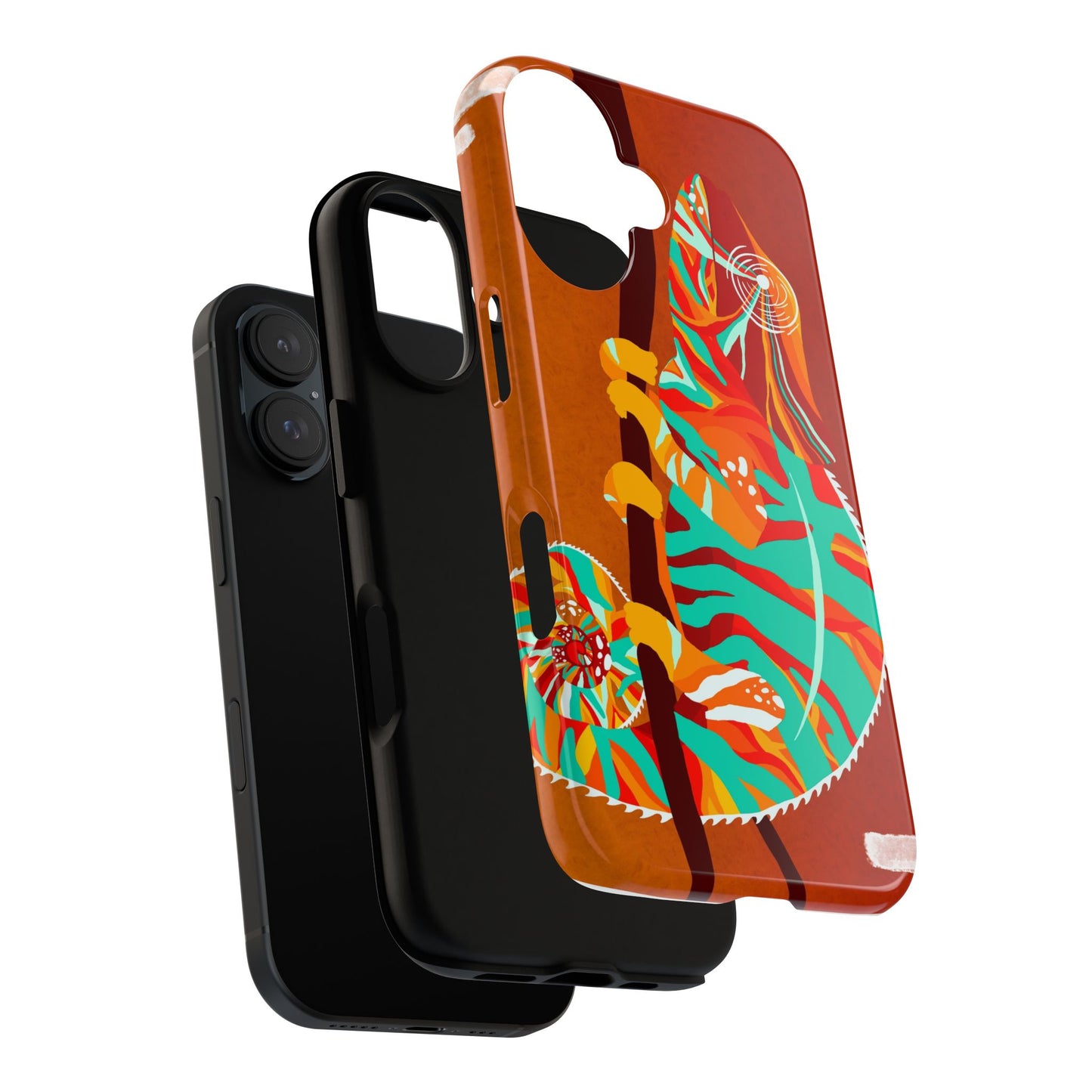 Chameleon Phone Case - Vibrant Artistic Design, Tough Cases for Animal Lovers, Unique Gift, Eco-Friendly Protection