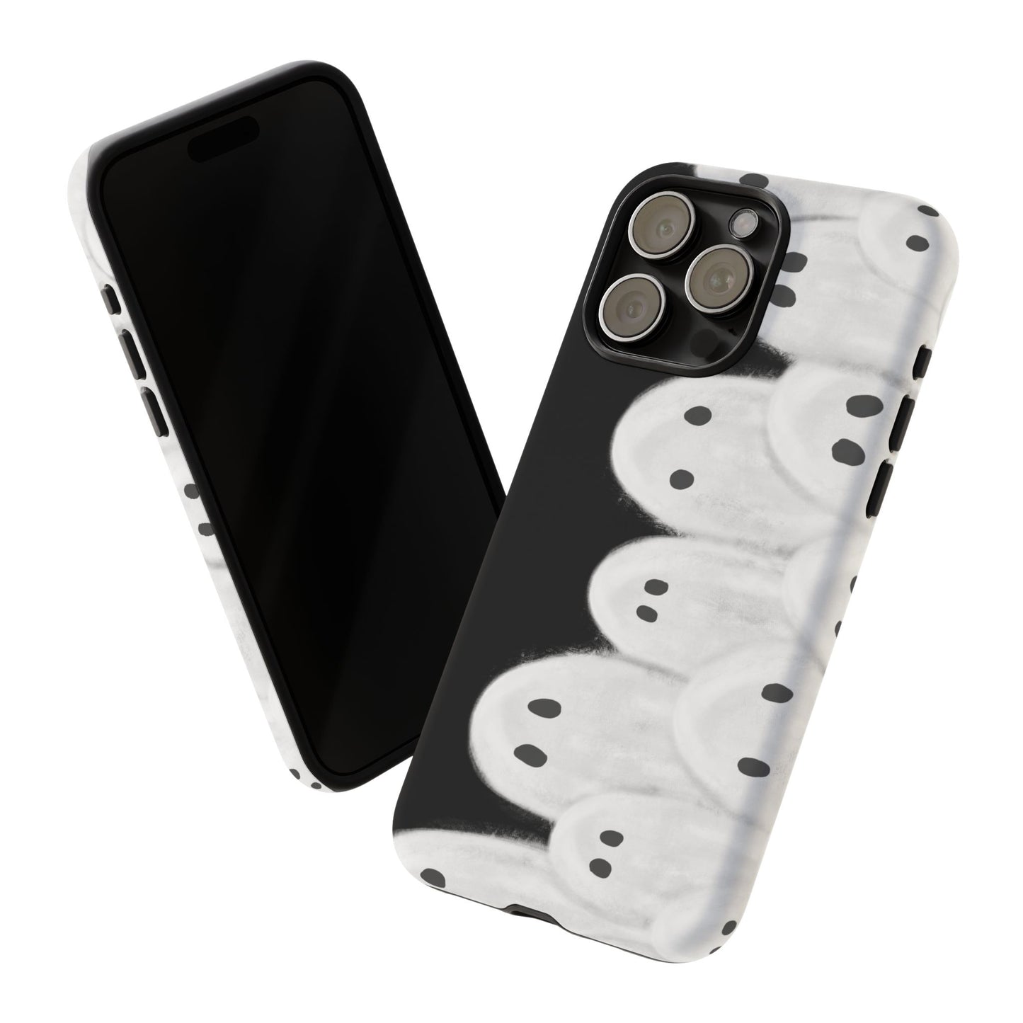 Painted Ghosts Phone Case | Ghostly Tough Phone Case for Spooky Style, Halloween Gift, Phone Cover, Ghost Theme, Unique Accessory, Spooky Season, Viral Painted Ghosts Inspired Design