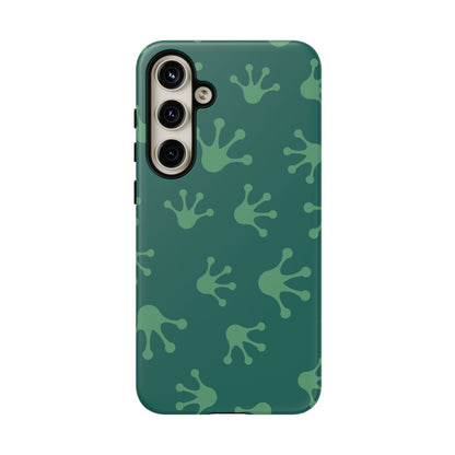 Frog Print Phone Case, Nature Lover Gift, Eco-Friendly Cover, Fun Green Design, Unique Frog Accessories