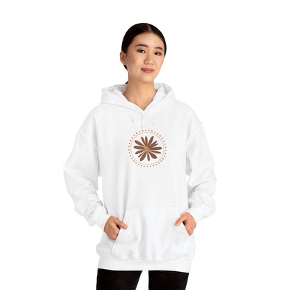 Chic Flower Design Unisex Hoodie, Cozy Sweatshirt, Trendy Gift for Her, Fall Fashion, Casual Comfort Wear