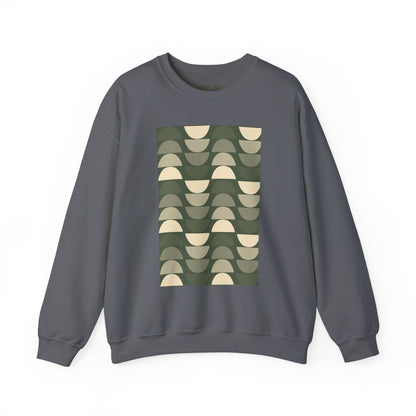Stylish Geometric Crewneck Sweatshirt for Relaxed Vibes, Cozy Layer, Unisex Fashion Piece, Perfect Gift for Art Lovers, Casual Wear