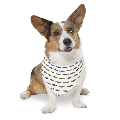 Fishing-Themed Pet Bandana Collar for Dog Lovers, Dog Accessory, Pet Fashion, Outdoor Adventure, Gift for Pet Owners