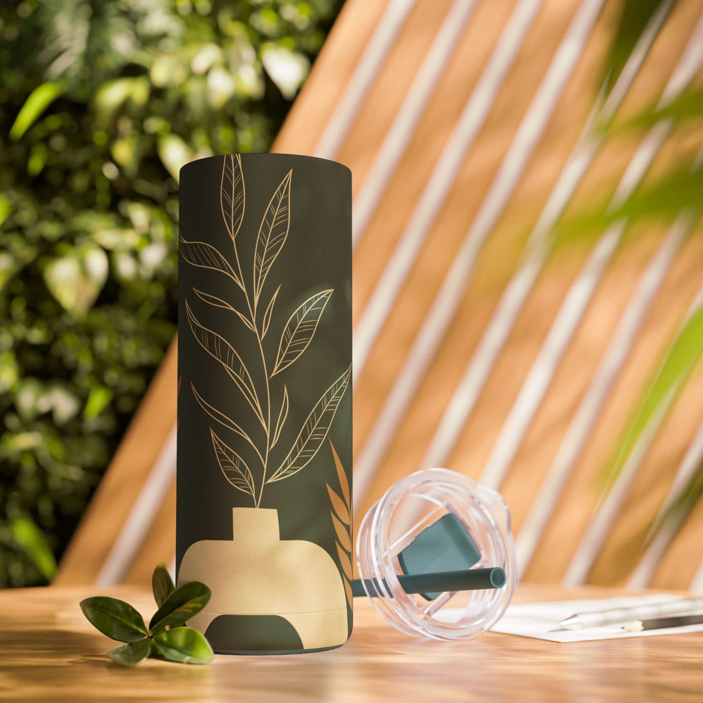 Boho-Inspired Tumbler, Modern Minimalist, Matte, Gift for Her, Mother's Day Gift, Nature Tumbler