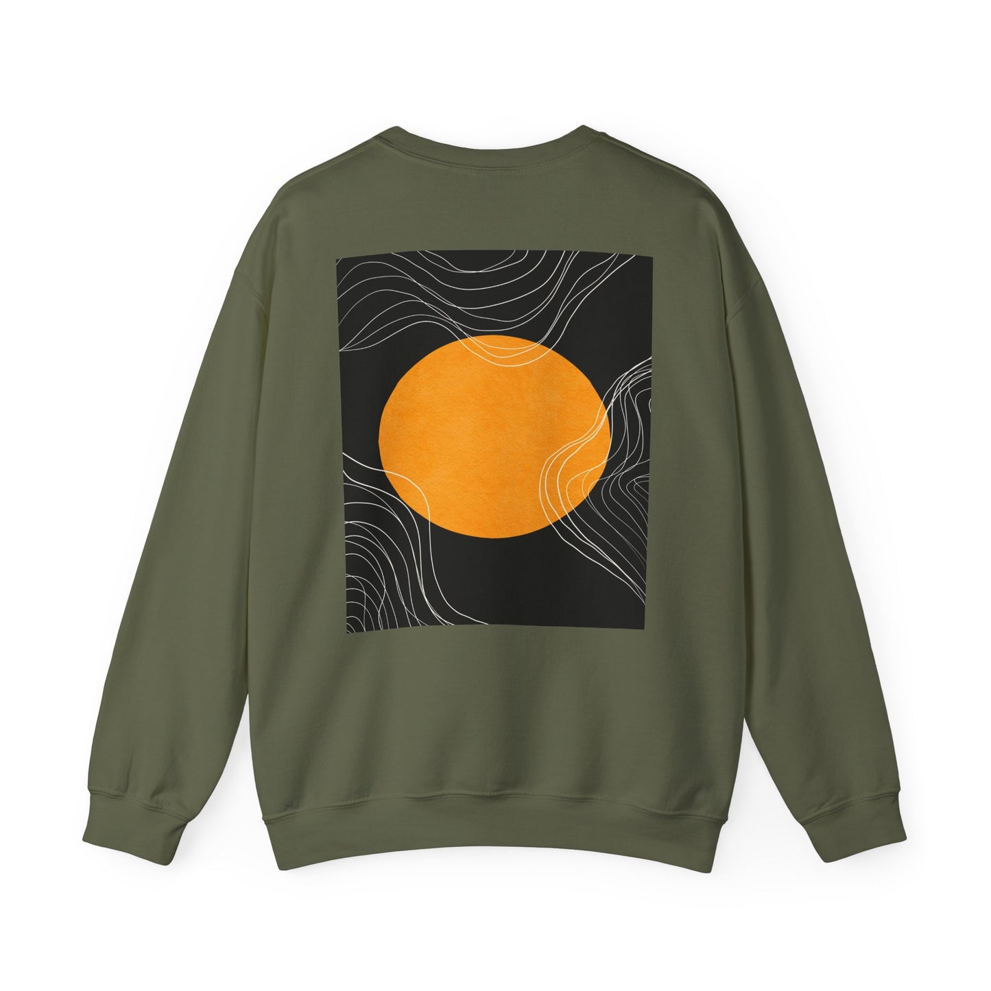 Sunset Wave Unisex Heavy Blend™ Crewneck Sweatshirt | Cozy, Relaxed, Casual Wear, Gift for Her, Gift for Him, Yoga, Meditation