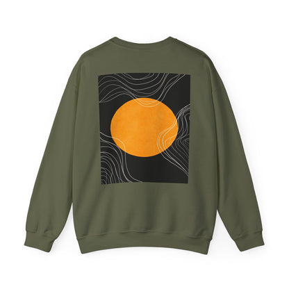 Sunset Wave Unisex Heavy Blend™ Crewneck Sweatshirt | Cozy, Relaxed, Casual Wear, Gift for Her, Gift for Him, Yoga, Meditation