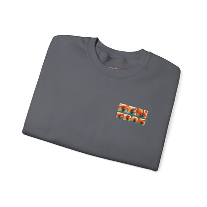 Funky Fish Crewneck Sweatshirt - Zen Frog Cozy & Calm Vibes for All, Perfect Gift for Nature Lovers, Relaxation, and Casual Wear