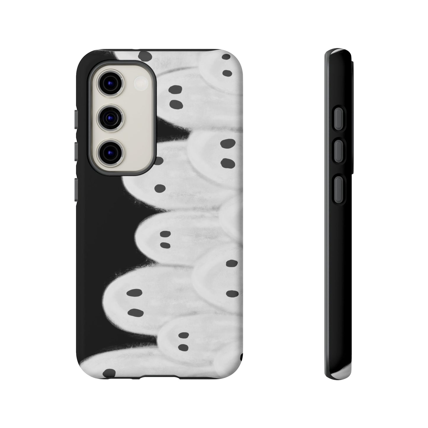 Painted Ghosts Phone Case | Ghostly Tough Phone Case for Spooky Style, Halloween Gift, Phone Cover, Ghost Theme, Unique Accessory, Spooky Season, Viral Painted Ghosts Inspired Design
