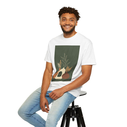 Earthy Bohemian T-Shirt with Botanical Design, Casual Tee for Nature Lovers, Gift for Plant Enthusiasts, Eco-Friendly Fashion, Everyday Wear