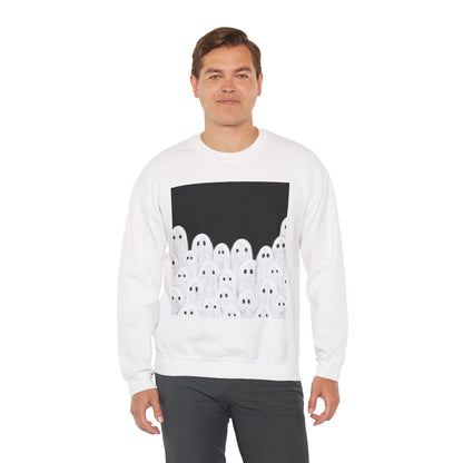 Painted Ghosts Crewneck | Cozy Sweatshirt, Perfect for Halloween, Fall, and Spooky Season