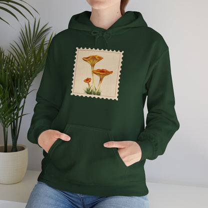 Botanical Print Hoodie, Cozy Sweatshirt, Nature Lover Gift, Comfortable Casual Wear, Fall Fashion, Unisex Hoodie, Comfy Mushroom Hoodie, Nature Vibes, Perfect for Fall
