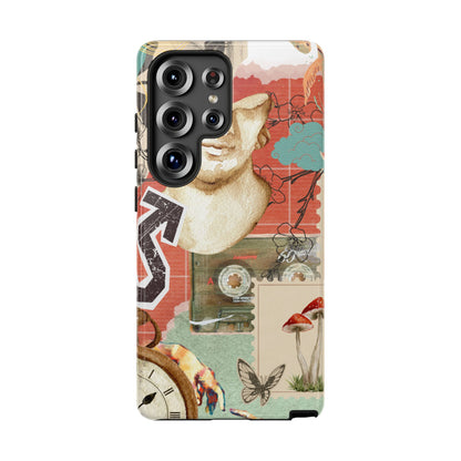 Artistic iPhone Case, Tough Cases with Vintage Design, Unique Phone Cover, Gift for Art Lovers, Protective Case for All Occasions, Vintage Collage Art