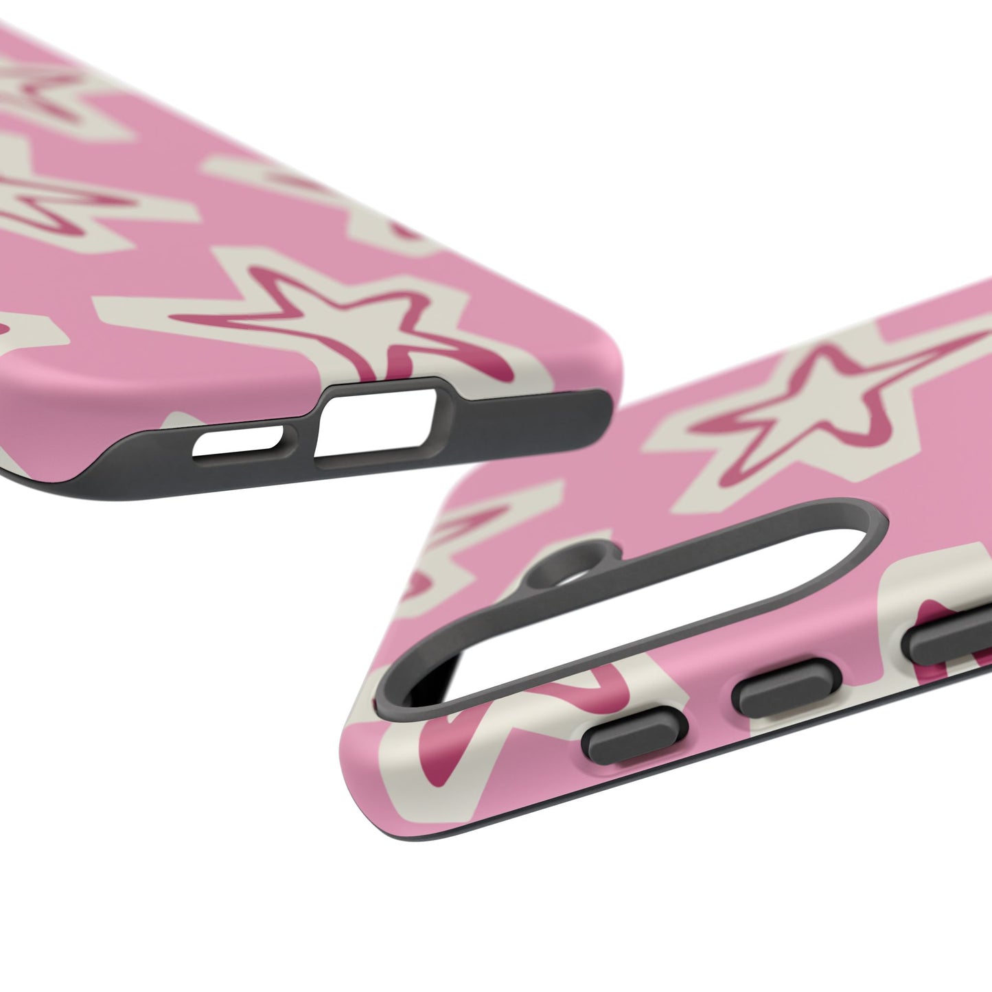 Starry Pink Phone Case | Tough Cases for Trendy Protection, Cute Gift, Fun Design, Holiday Match, Everyday Use