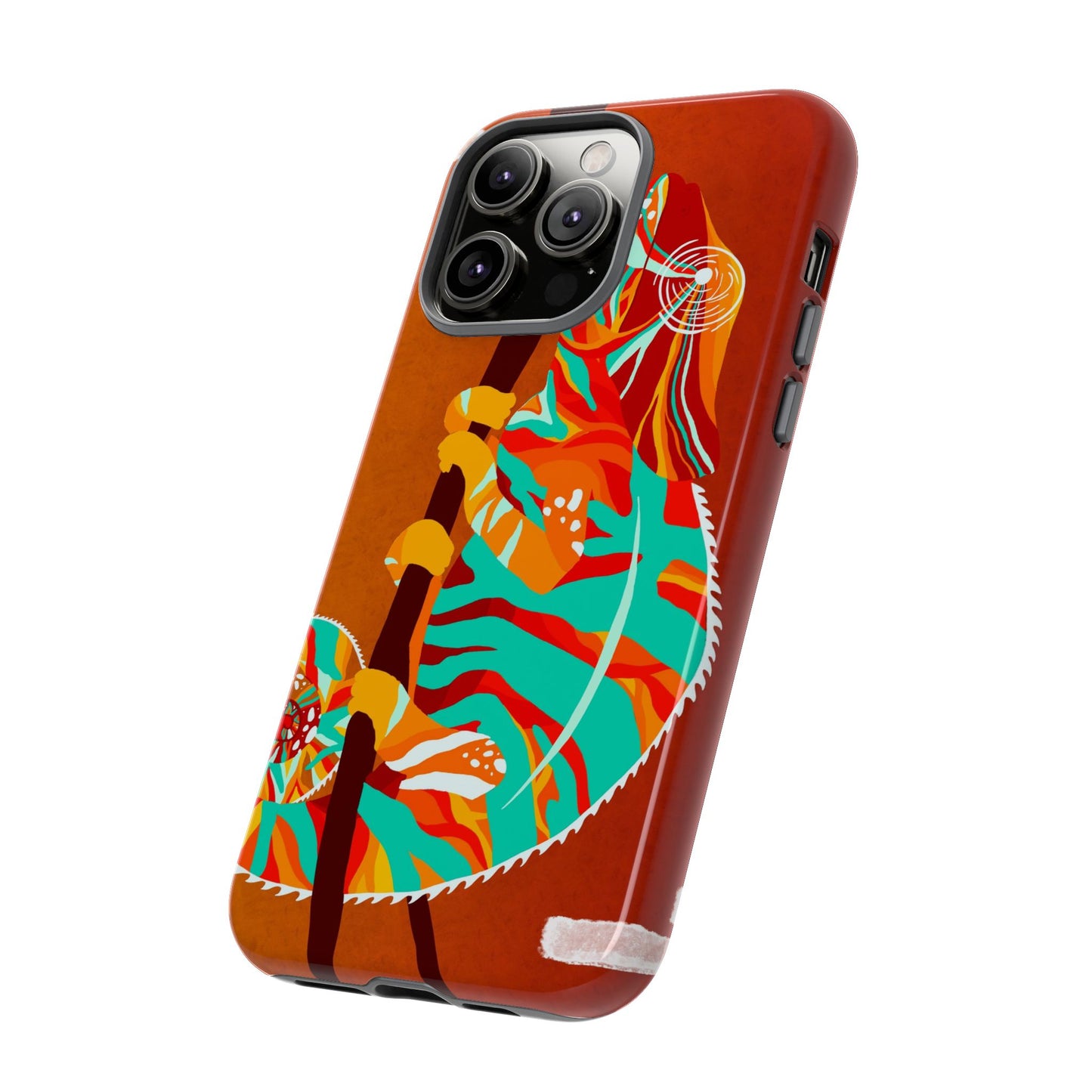 Chameleon Phone Case - Vibrant Artistic Design, Tough Cases for Animal Lovers, Unique Gift, Eco-Friendly Protection