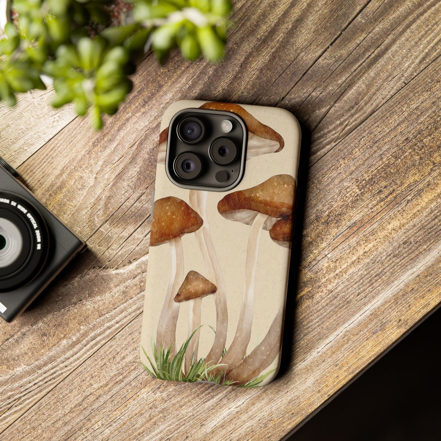 Mushroom Phone Case - Nature Lover, Eco-Friendly Gift, Cute Cell Phone Cover, Aesthetic Tech Accessory, Unique Fall Decor, Artsy Phone Cases, Cute, Gift for Her, Nature-inspired Designs, Durable Cases