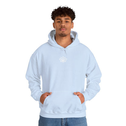 Lotus Flower Unisex Hoodie: Cozy Sweatshirt, Gift for Yoga Lovers, Meditation Apparel, Casual Streetwear, Nature-Inspired Wear, Artsy Collage, Cool Crewnecks