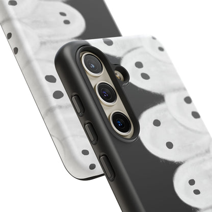Painted Ghosts Phone Case | Ghostly Tough Phone Case for Spooky Style, Halloween Gift, Phone Cover, Ghost Theme, Unique Accessory, Spooky Season, Viral Painted Ghosts Inspired Design