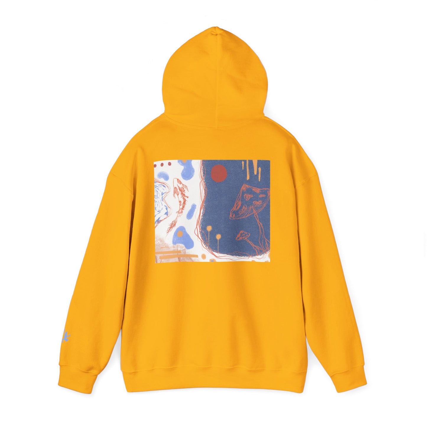 Artistic Unisex Hooded Sweatshirt - Cozy Streetwear for Comfort, Gift for Art Lovers, Perfect for Fall, Casual Style