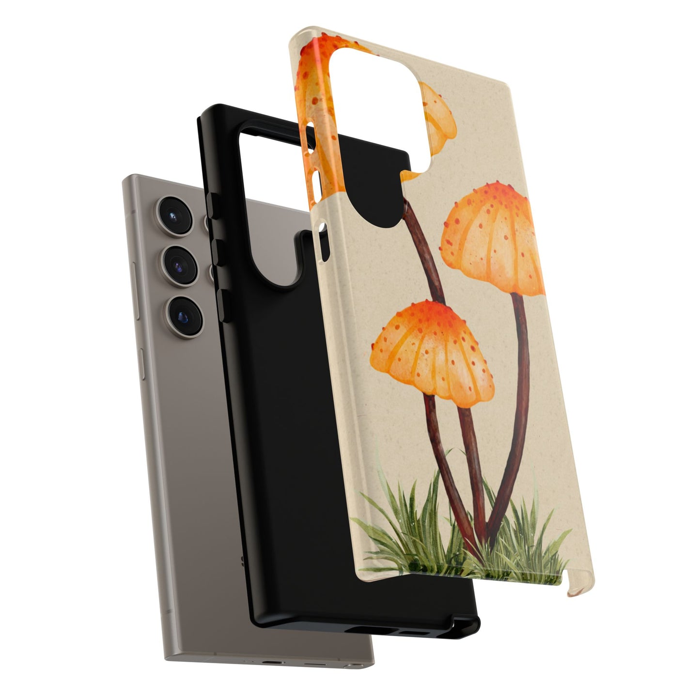 Mushroom Phone Case, Tough Cases for Nature Lovers, Unique Phone Covers, Gifts for Eco Enthusiasts, Fun Protective Cases