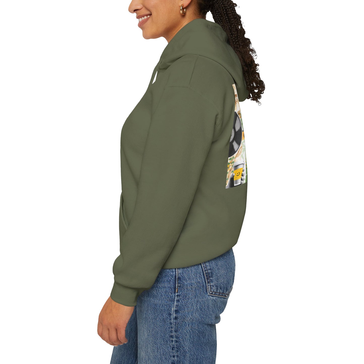 Lotus Flower Unisex Hoodie: Cozy Sweatshirt, Gift for Yoga Lovers, Meditation Apparel, Casual Streetwear, Nature-Inspired Wear, Artsy Collage, Cool Crewnecks